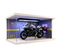 SYYANFEI Moto Miniature Collection Modèle Moto Motocross Alliage Kawasaki 400 1:12 Jouet Collection Cadeau Ornements Statiques Jouetspetits Grands - A Partir 3 Ans(Gray)