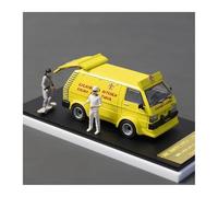 SYYANFEI Voiture Miniature Mitsubishi Delica 1:64 avec Hayon Ouvrant Figurines Modèle Réduit Métal Moulé sous Pression Cadeau Original Maquette Voiture