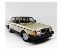 SYYANFEI Voiture Miniature Volvo 240GL À L'échelle 1:24 Modèle Réduit en Alliage Cadeau Noël Ou Jouet. Maquette Voiture(Yellow)