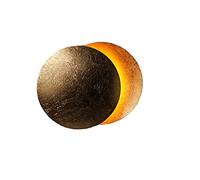 SYZMA Applique murale interieur, Créatif eclipse 3 en 1 Protection Solide Applique Murale Interieur Lampe Moderne Simple Salon Allée Balcon Lampe Chambre Tête de Lit Applique 31W LED (D'or)