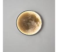 SYZMA Applique Murale Interieur LED Lampe Murale Moderne Appliques Murales Luminaire Mural Dimmable pour Chambre à Coucher Salon Bureau Couloir Applique lune imprimée en 3D (60 * 5CM,3000K)