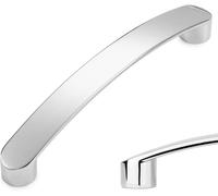 SYZOW poignee de meuble cuisine 128mm,10 pièce poignee de meuble Chrome poli poignée de porte meuble de cuisine Poignée d'armoire entraxe 128mm
