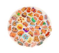 Syzplnwy 360 pièces/720 pièces Capybara Charms : 2 cm mignon animal acrylique porte-clés / décoration bricolage, 360 Pcs, Acrylique, Pas de gemme