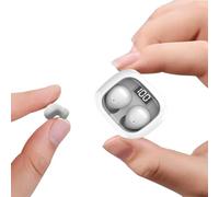 Syzplnwy Casque et écouteurs Bluetooth sans fil pour dormir latéralement, avec annulation du bruit, invisibles, ultra-petits, adaptés pour les petites oreilles, couleur : blanc