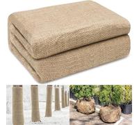 Syzplnwy Housse d'hiver en toile de jute pour plantes d'extérieur - Protection contre le gel et le froid pour arbres et légumes, sacs de conservation de la chaleur, réutilisables et respirants pour
