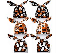 Syzplnwy Lot de 100 sacs à bonbons d'Halloween pour bonbons ou friandises, rangement de bonbons, cadeaux de fête, décorations et fournitures, style D