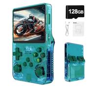 Syzplnwy R36S - Console de jeux portable rétro avec écran IPS de 3,5 pouces, batterie de 3500 mAh, carte TF de 128 Go, plus de 20 000 jeux, système Linux open source pour adolescents et