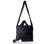 SYZY Sac fourre-tout de voyage le plus compact au monde - Sac de shopping portable - Sac de plage réutilisable et pliable, noir, Small, Minimaliste