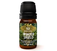 Sz Essentials Mélange d'huiles essentielles Winter Shield pour diffuseur et humidificateur - Protection saisonnière extra forte - 100 % pure, naturelle et non diluée - Qualité thérapeutique et
