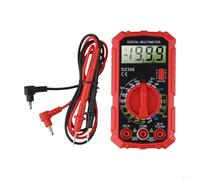 SZ308 Multimètre numérique professionnel avec écran LCD, fonction de conservation des données pour électricien automobile (Noir-baSZ308 B-VD802++sac)