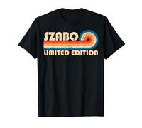 SZABO Surname Retro Vintage 80s 90s Birthday Reunion T-Shirt