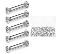 Szaboviktoria 100 Pièces Vis d'assemblage,M4 x 31-40 mm,Vis Poignée de Porte,Vis Relieuse,Vis Assemblage Meuble,Pour Poignées de Porte, Meubles, Panneaux en Bois, Armoires