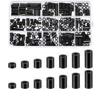 Szaboviktoria 320 Pièces Entretoise en Plastique, Rondelle D'espacement en Nylon, Rondelles Isolantes