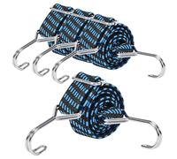 Szaboviktoria 4 Pièces Tendeurs Elastique avec Crochets,Tendeur Elastique,Tendeur Bache Piscine,Sandow Elastique,Corde Elastique,pour Le Transport de Camping,Charges, Moto,Vélo,Voiture