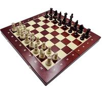 SZACHY-SZAFRANIEC - Jeu d'échecs - Échecs magnétique sérigraphié - Échiquier Pliable | 38 x 38 cm | en Bois & 32 pièces d'échecs - Chess Set