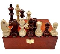SZACHY-SZAFRANIEC - Jeu d'échecs - Tournoi Staunton 7 - Coffre pliable | 22 x 15 x 7 cm | en bois & 32 pièces d'échecs Staunton 7 - Chess Set