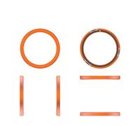 Szaerfa Cadran métallique pour montre connectée pour Nothing CMF Watch Pro 2, cadre circulaire pour montre connectée, anneau anti-choc, coque de protection, remplacement (Orange)