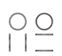 Szaerfa Cadran métallique pour montre connectée pour Nothing CMF Watch Pro 2, cadre circulaire pour montre connectée, anneau anti-choc, coque de protection, remplacement (Gris foncé)