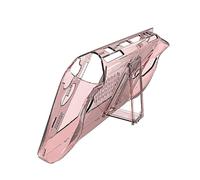 Szaerfa Coque Transparente pour ASUS ROG Ally,avec Kickstand,Silicone Protective Cover Skin pour Manette de Jeu,Accessoires de Protection de Console,Antichoc Anti-Collision (Rouge Transparent)