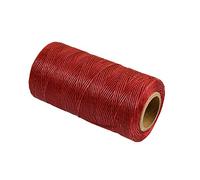 Szaerfa Coudre Le Fil ciré 260m Cuir 1MM pour Le ciseau Awl Chaussures Set de Bagages (Vin Rouge)