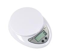 Szaerfa Cuisine LCD Postale Échelles Numériques Alimentation Diététique Électronique Poids 5kg / 1g (Blanc)