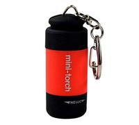 Szaerfa Portable Rechargeable USB LED Mini Torche Lampe Lumière Lampe De Poche Porte-clés Anneau Étanche Coloré 1 PC (rouge)