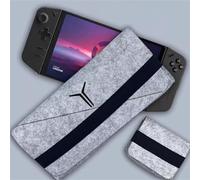 Szaerfa Sacoche de Transport pour Lenovo Legion go,Sac de Voyage Portable Ultra Slim Felt Pouch for Game Console Accessories, Etui de Protection Anti-Chocs pour Manette de Jeu Portable (Gris)