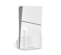 Szaerfa Support Mural pour PS5 Slim Digital Edition et Disc Edition,Support Mural Vertical pour Playstation 5 Slim, Kit d'accessoires en métal Solide pour Console de Jeu, Installation Facile (Blanc)