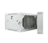 Szafa instalacyjna Rack dwusekcyjna wisząca 19" 6U 600x600 szara Lanberg (flat p