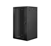 Szafa instalacyjna Rack wisząca 19" 22U 600x600 czarna Lanberg (flack pack) Lanb
