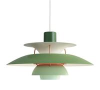 SZAJOR Lustre Moderne PH5, Lampe à Suspension Minimaliste de Couleur dégradée, éclairage de Plafond, pour Cuisine, Chambre à Coucher, Salle à Manger, Salon,Vert,40CM