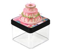 szaluyk 2026 Calendrier De Bureau,2026 Bloc-notes Gâteau Arts Créatifs,Calendrier Mémo 3D à Pages Détachables | pour Noël Nouvel An Bureau École
