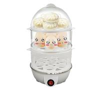 szaluyk Appareil Électrique pour Cuire les Œufs | Cuiseur Automatique 3 Niveaux Pour Œufs Durs,Cuiseur Vapeur Multifonction Pour Maïs, Nouilles, Raviolis Et Porridge