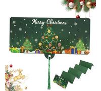 szaluyk Carte d'Argent de Noël - Enveloppes Cadeaux Originales | Favoris de Fête Cartes Festives Pliables avec Pompon | Pour et Célébrations de Fêtes à la Maison