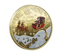szaluyk Christmas Commémorative Coin - Santa Claus Coin | de Souvenirs en Or collectable | Collection des Cadeaux DE COMMOMORATION JHERING NOI