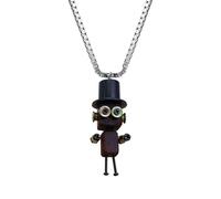 szaluyk Collier robot - Bijoux en bois | Élégant collier avec pendentif en bois pour anniversaire Saint Femmes Amoureux des étudiants d'art Collectionneurs Événements Cosplay Festival Musical Cadeau
