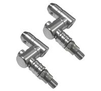 szaluyk Extensions de rétroviseurs moto - Kit 2 adaptateurs hauteur rallonges | Composants en aluminium avec fixation réglable à 360° pour les amateurs de banlieue de randonnée d'aventure