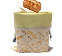 szaluyk Sac à - 38 x 38 cm - Toile cirée - d'abeille bio - Sac de rangement alimentaire réutilisable - Jaune, garde le frais, pour la boulangerie, sandwich, lavable, respectueux de