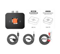 szaluyk Wireless Audio Adapter - ABS, Transmitter, Low-Latency | Stable Signal Receiver, Music Streaming Sound System for TV, Car, Gym Equipment, and Home Entertainment Use