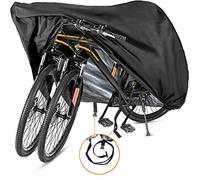 Szblnsm Housse de vélo pour 1, 2 ou 3 vélos, imperméable, matériau Ripstop 420D très résistant offrant une protection constante pour tous les types de vélos tout au long des 4 saisons