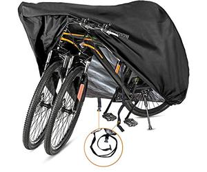 Szblnsm Housse de vélo pour 1, 2 ou 3 vélos, imperméable, matériau Ripstop 420D très résistant offrant une protection constante pour tous les types de vélos tout au long des 4 saisons