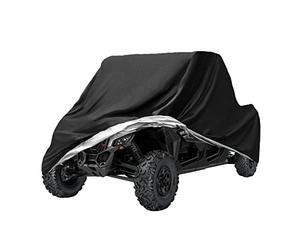 Szblnsm Housse UTV 420D imperméable et résistante en Tissu Oxford indéchirable pour Polaris Suzuki Kawasaki Can Am Maverick Arctic Cat Textron 4-6 passagers