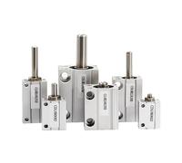 SZBTQMUW CUJB/CDUJB6/8/10 Petit Cylindre d'installation pneumatique Libre, alésage 6mm 8mm 10mm, Course 4/6/8/10/15/20/25/30mm 1 pièce(Stroke 6dmm,Bore 8mm)