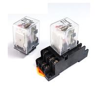 SZBTQMUW Relais électromagnétique intermédiaire HH53P MY3N, contacteur AC220V24V12VDC110V 5A, Accessoires d'équipement avec Base 11 Broches(AC,380V)