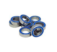 SZBTQMUW Roulement à Billes à Gorge Profonde ABEC-3 MR126-2RS 6 x 12 x 4 mm, 10 pièces, roulement scellé en Caoutchouc Bleu MR126RS L1260D(MR74-2RS 4x7x2.5mm)