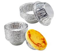 SZCXDKJ Lot de 100 moules en aluminium pour muffins, chignons, gâteaux, mini œufs