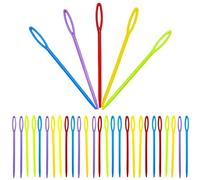 SZCXDKJ Lot de 30 aiguilles à coudre en plastique multicolore pour enfants - 9 cm - Pour travaux manuels et projets d'aiguille