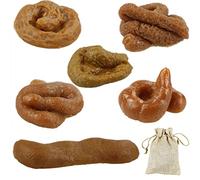 SZCXDKJ Lot de 6 fausses crottes pour chien - Jouet amusant - Pour Halloween