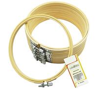 SZCXDKJ Lot de 8 mini cercles en bambou de 15,2 cm pour broderie au point de croix, loisirs créatifs, couture pratique