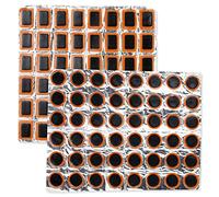 SZCXDKJ Lot de 96 patchs carrés et ronds en caoutchouc pour réparation de pneu de vélo